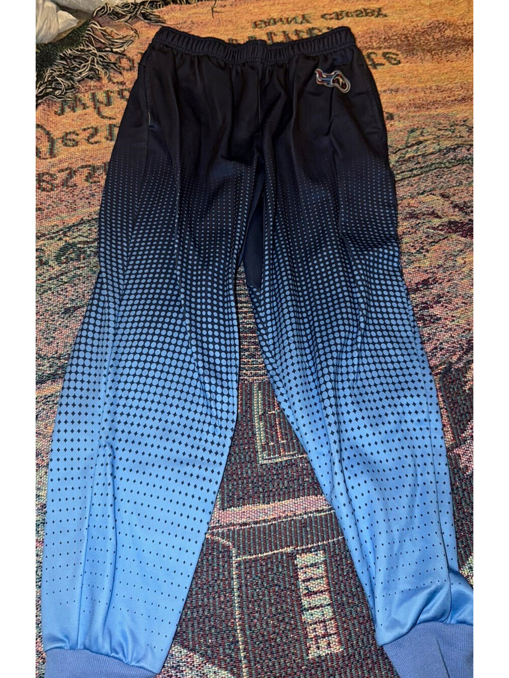 NFL Team Apparel NFL Men's Blue/Black Gradient Dot Pants, Size M